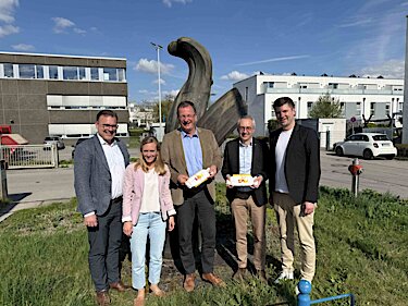Foto anlässlich der Gesellschafterversammlung der Zukunftswärme M West April 2026